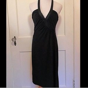 Laundry by Shelli Segal Wrap Dress Halter Neck